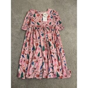 NEW Mila and Rose NWT Christmas Nutcracker Pink Dress 3/4 Sleeve 9/10 Girls NWT